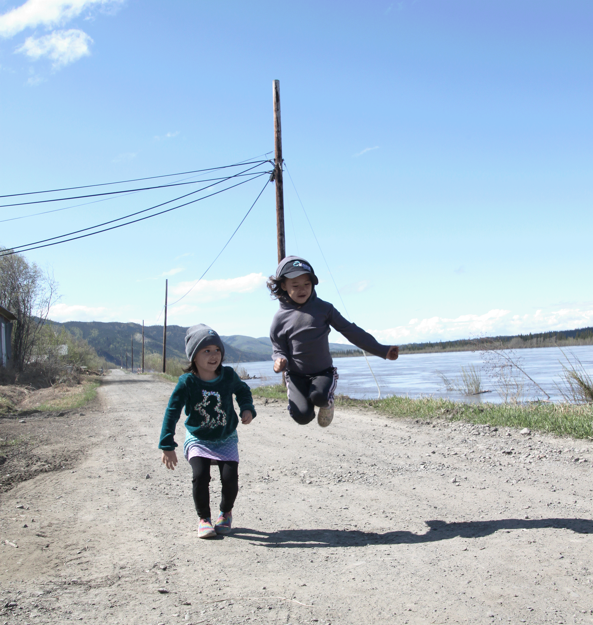Girls Jumping